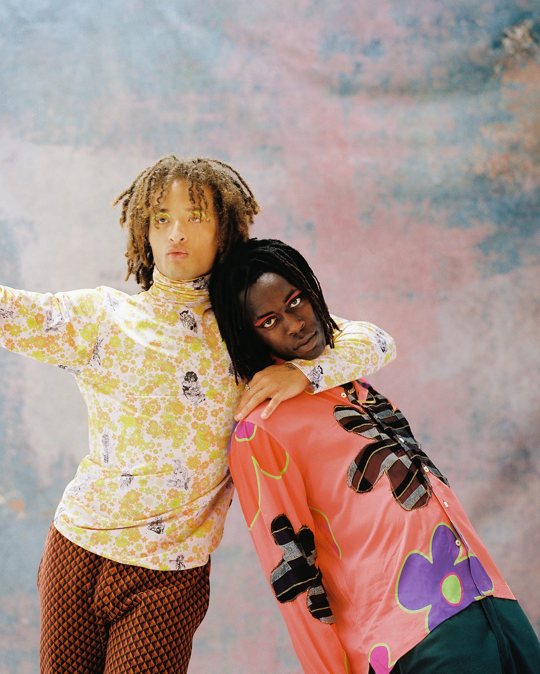 Portrait of Talib and Malcolm by Sean Narine, Los Angeles, 120 film.